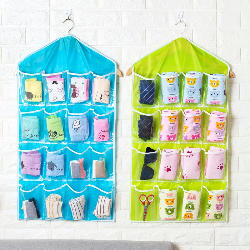 16 Pockets Hanging Closet Hanging Pouch Household Miscellaneous Jewelry Storage Hanger Underwear Cosmetic Organizer
16 Pockets Hanging Closet Hanging Pouch Household Miscellaneous Jewelry Storage Hanger Underwear Cosmetic Organizer