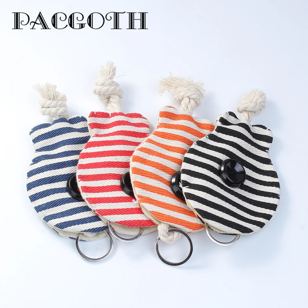 PACGOTH Korean Style Lovely Cartoon Canvas Keychain & Keyring Fish Animal Stripe Four Colors 16 x 8.5cm 1 Piece
PACGOTH Korean Style Lovely Cartoon Canvas Keychain & Keyring Fish Animal Stripe Four Colors 16 x 8.5cm 1 Piece