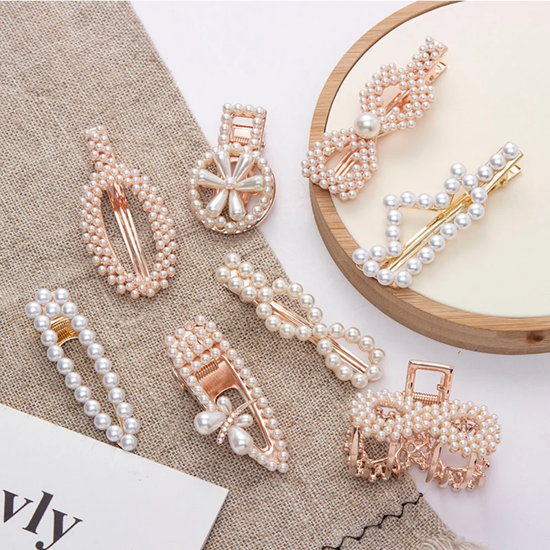 New Girls Cute Flower Pearl Alloy Geometric Hairpin For Women Ins Fashion Hair Clip Barrettes Headband Headwear Hair Accessories
New Girls Cute Flower Pearl Alloy Geometric Hairpin For Women Ins Fashion Hair Clip Barrettes Headband Headwear Hair Accessories