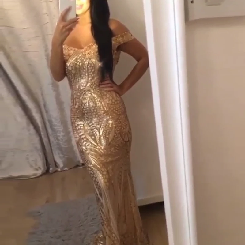 Sexy Retro Geometric Off Shoulder Stretchy Sequin Party Dress Full Lining Padded Tight Package Hips Summer V Neck Gold Dress
Sexy Retro Geometric Off Shoulder Stretchy Sequin Party Dress Full Lining Padded Tight Package Hips Summer V Neck Gold Dress