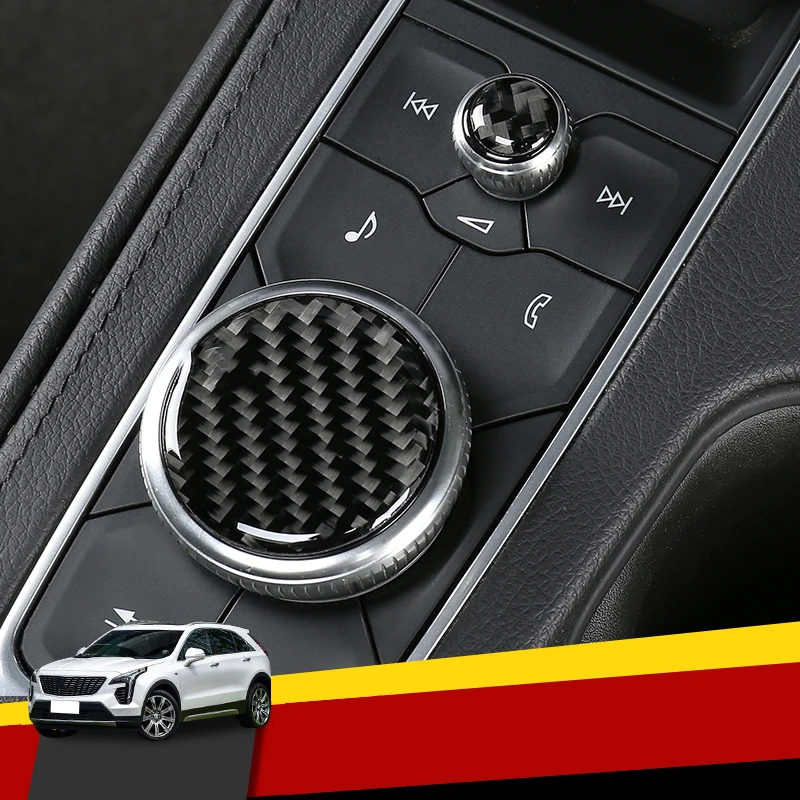 Volume knob button carbon fiber decorative stickers central control button decorative ring For Cadillac XT4 2018 2019
Volume knob button carbon fiber decorative stickers central control button decorative ring For Cadillac XT4 2018 2019