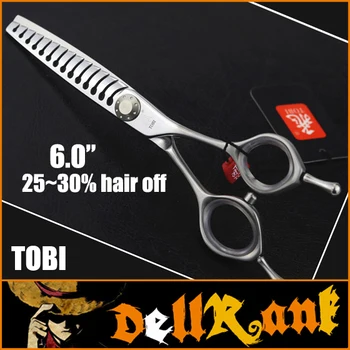 Taiwan Top Brand "TOBI" 6 Inch Professional Hairdressing Scissors High Quality Barber Thinning Shears For Pro Styling Tools T-13
Taiwan Top Brand "TOBI" 6 Inch Professional Hairdressing Scissors High Quality Barber Thinning Shears For Pro Styling Tools T-13