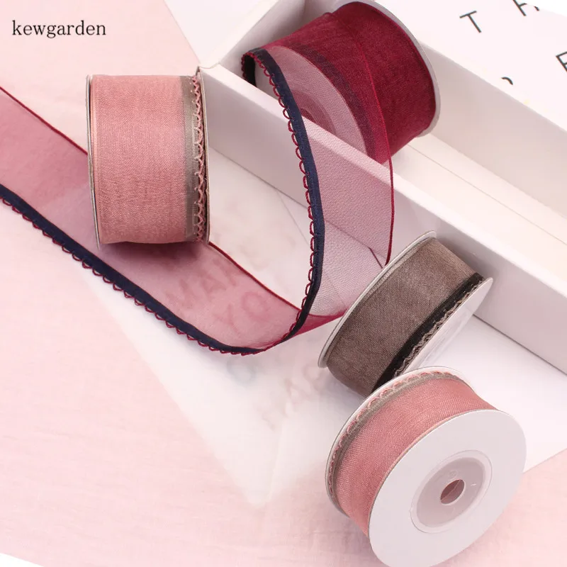 Kewgarden 38mm 25mm Wave Edge Voile Ribbons Handmade Tape DIY Bowknot Organza Ribbon Riband Packing Ribbon 5M
Kewgarden 38mm 25mm Wave Edge Voile Ribbons Handmade Tape DIY Bowknot Organza Ribbon Riband Packing Ribbon 5M