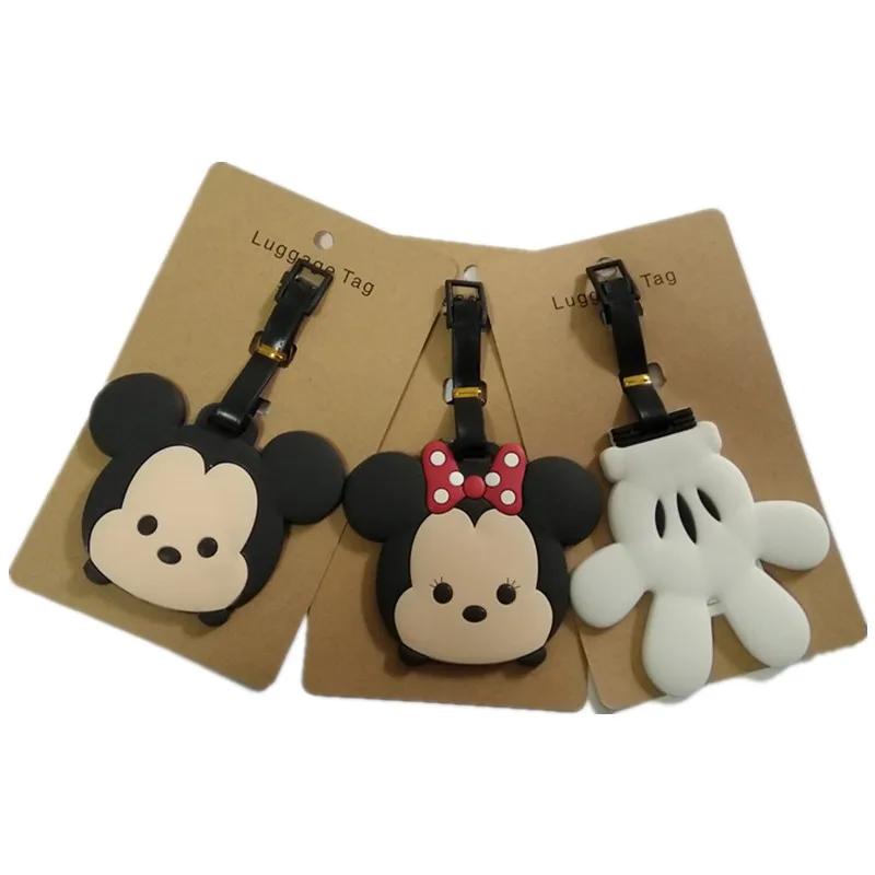 Cartoon TSUM Luggage Tag Travel Accessories Silica Gel Mickey Minnie Suitcase Address Card Baggage Boarding Tags Portable Label
Cartoon TSUM Luggage Tag Travel Accessories Silica Gel Mickey Minnie Suitcase Address Card Baggage Boarding Tags Portable Label