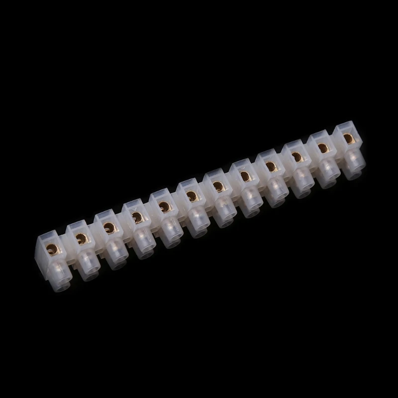 Screw Terminal Barrier Connector 2pcs Electrical Wire Connection 12Position Barrier Terminal Strip Block 10A 11
Screw Terminal Barrier Connector 2pcs Electrical Wire Connection 12Position Barrier Terminal Strip Block 10A 11