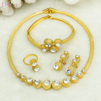 Liffly African Bridesmaid Jewelry Sets Necklace Ring Earrings Bracelet Luxury Zircon Wedding Dubai Gold Jewelry Sets for Women
Liffly African Bridesmaid Jewelry Sets Necklace Ring Earrings Bracelet Luxury Zircon Wedding Dubai Gold Jewelry Sets for Women