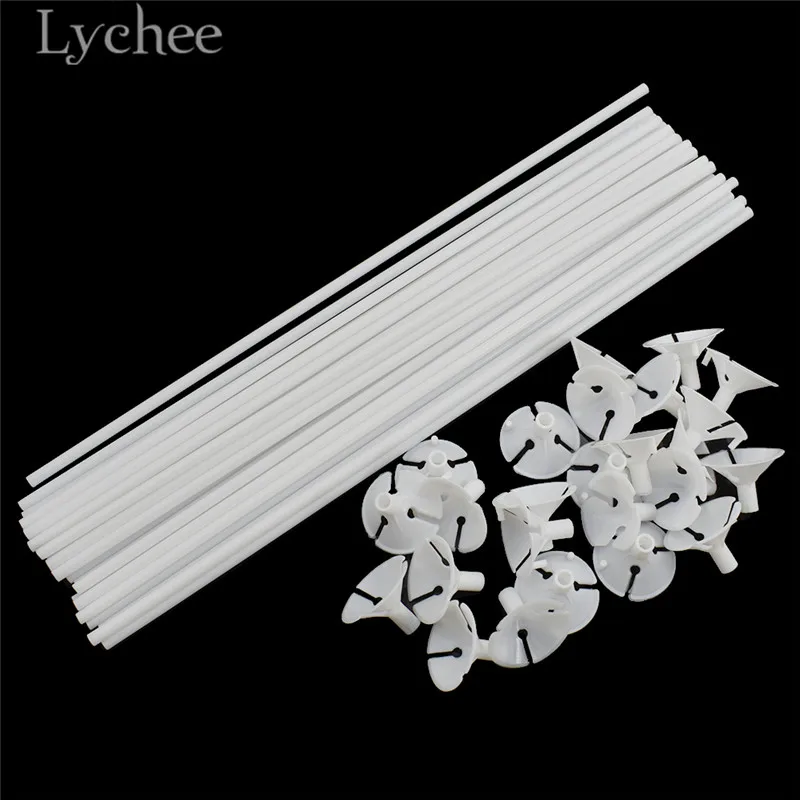 Lychee 25 Sets 32cm White Plastic Balloon Holders Balloon Stick with Cup Birthday Wedding Party Favors Supplies
Lychee 25 Sets 32cm White Plastic Balloon Holders Balloon Stick with Cup Birthday Wedding Party Favors Supplies