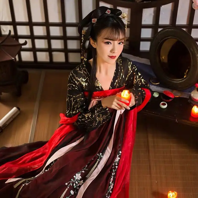 2019 Ancient Han Dynasty Princess Clothing National Hanfu Outfit Chinese Folk Dance Hanfu Dress For Woman Red Hanfu Wear DQS1629
2019 Ancient Han Dynasty Princess Clothing National Hanfu Outfit Chinese Folk Dance Hanfu Dress For Woman Red Hanfu Wear DQS1629