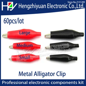 Hzy 60PCS/lot Metal Alligator Clip crocodile electrical Clamp FOR Testing Probe Meter 28MM 35MM 45MMBlack and red Plastic Boot
Hzy 60PCS/lot Metal Alligator Clip crocodile electrical Clamp FOR Testing Probe Meter 28MM 35MM 45MMBlack and red Plastic Boot