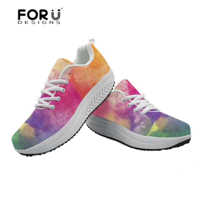 FORUDESIGNS Casual Swing Shoes Women Mixed Color Pattern Platform Sneakers for Female Slimming Ladies Shoes Mesh Zapatos Mujer
FORUDESIGNS Casual Swing Shoes Women Mixed Color Pattern Platform Sneakers for Female Slimming Ladies Shoes Mesh Zapatos Mujer