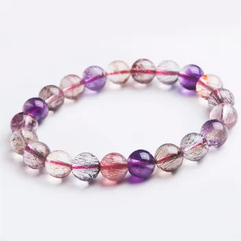 9.5mm Genuine Natural Super Seven Melody Stone Crystal Round Bead Stretch Bracelets For Women Femme Drop Shipping
9.5mm Genuine Natural Super Seven Melody Stone Crystal Round Bead Stretch Bracelets For Women Femme Drop Shipping