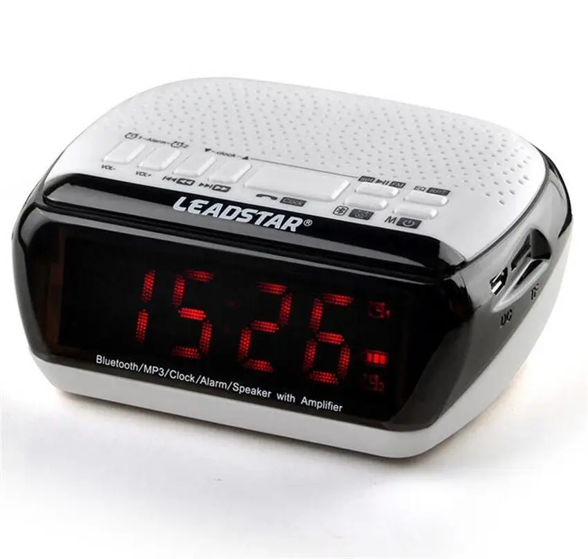 Portable Wirelss Smart Bluetooth Speaker MP3 Bedboard Music Timing Card Radio Clock Alarm MX-18 12003345
Portable Wirelss Smart Bluetooth Speaker MP3 Bedboard Music Timing Card Radio Clock Alarm MX-18 12003345