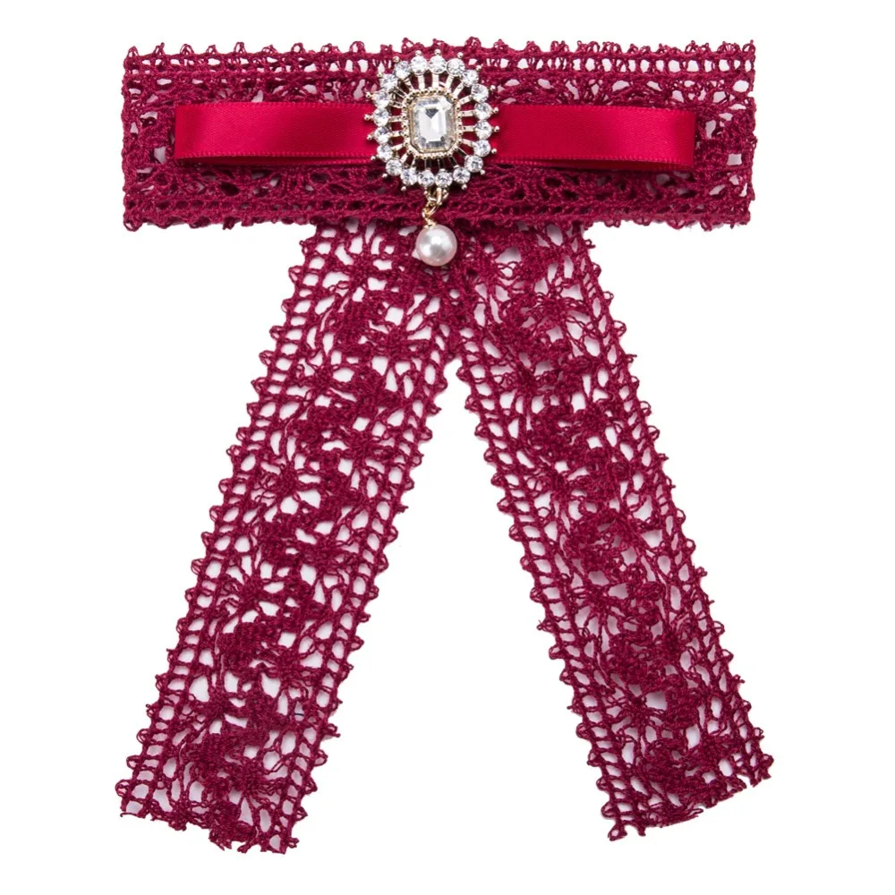 Vintage Red Color Lace Bow Brooch Necktie Brooches For Women Bowknot Shirt's Bow Tie Fashion Jewelry Accessories Gifts
Vintage Red Color Lace Bow Brooch Necktie Brooches For Women Bowknot Shirt's Bow Tie Fashion Jewelry Accessories Gifts