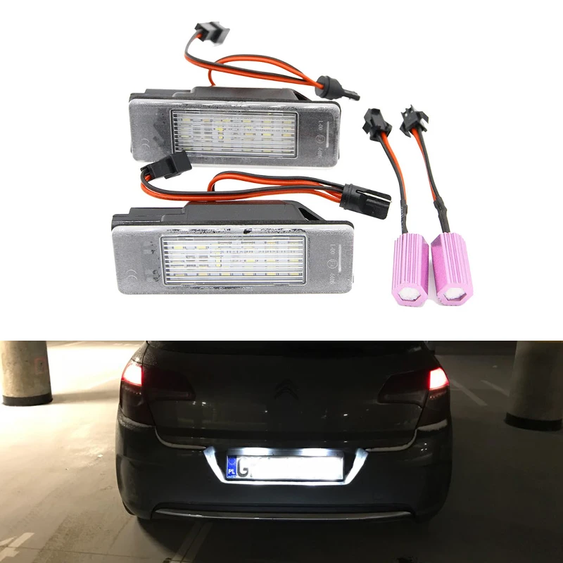 Car-Styling Led Number License Plate Light Lamp For Peugeot 207 308 For Citroen Berlingo C2 C3 Pluriel Baujahr C4 C5 C6 DS3
Car-Styling Led Number License Plate Light Lamp For Peugeot 207 308 For Citroen Berlingo C2 C3 Pluriel Baujahr C4 C5 C6 DS3