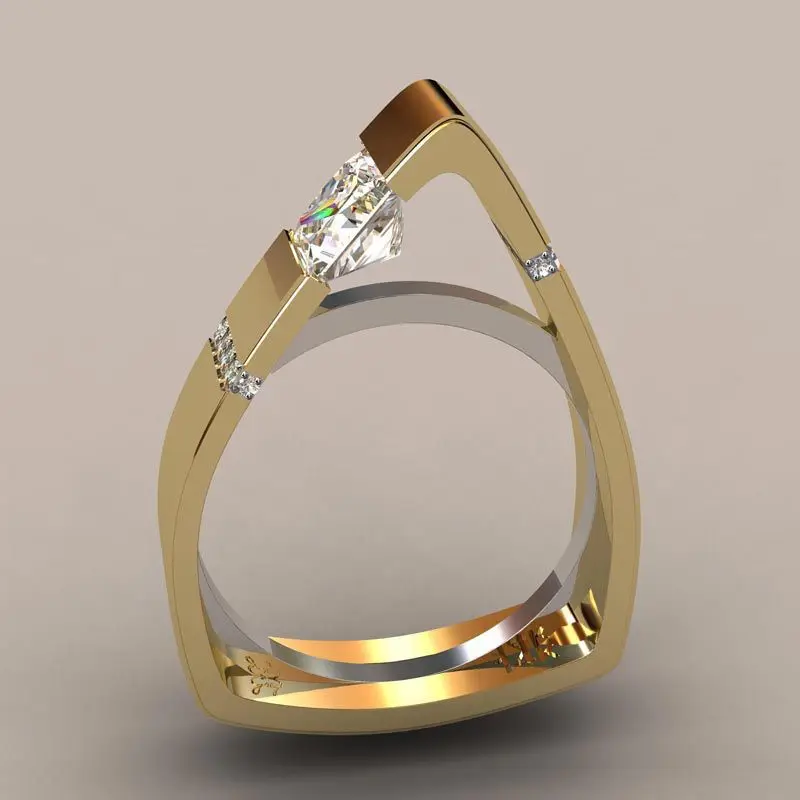Geometric Cute Boho Crystal Zircon Stone Ring Triangl Luxury Fashion Yellow Gold Jewelry Promise Engagement Rings For Women Gift
Geometric Cute Boho Crystal Zircon Stone Ring Triangl Luxury Fashion Yellow Gold Jewelry Promise Engagement Rings For Women Gift