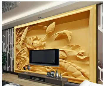 Custom photo wallpaper 3d wall murals wallpaper woodcarving lotus Chinese TV setting wall murals wall papers for living room
Custom photo wallpaper 3d wall murals wallpaper woodcarving lotus Chinese TV setting wall murals wall papers for living room