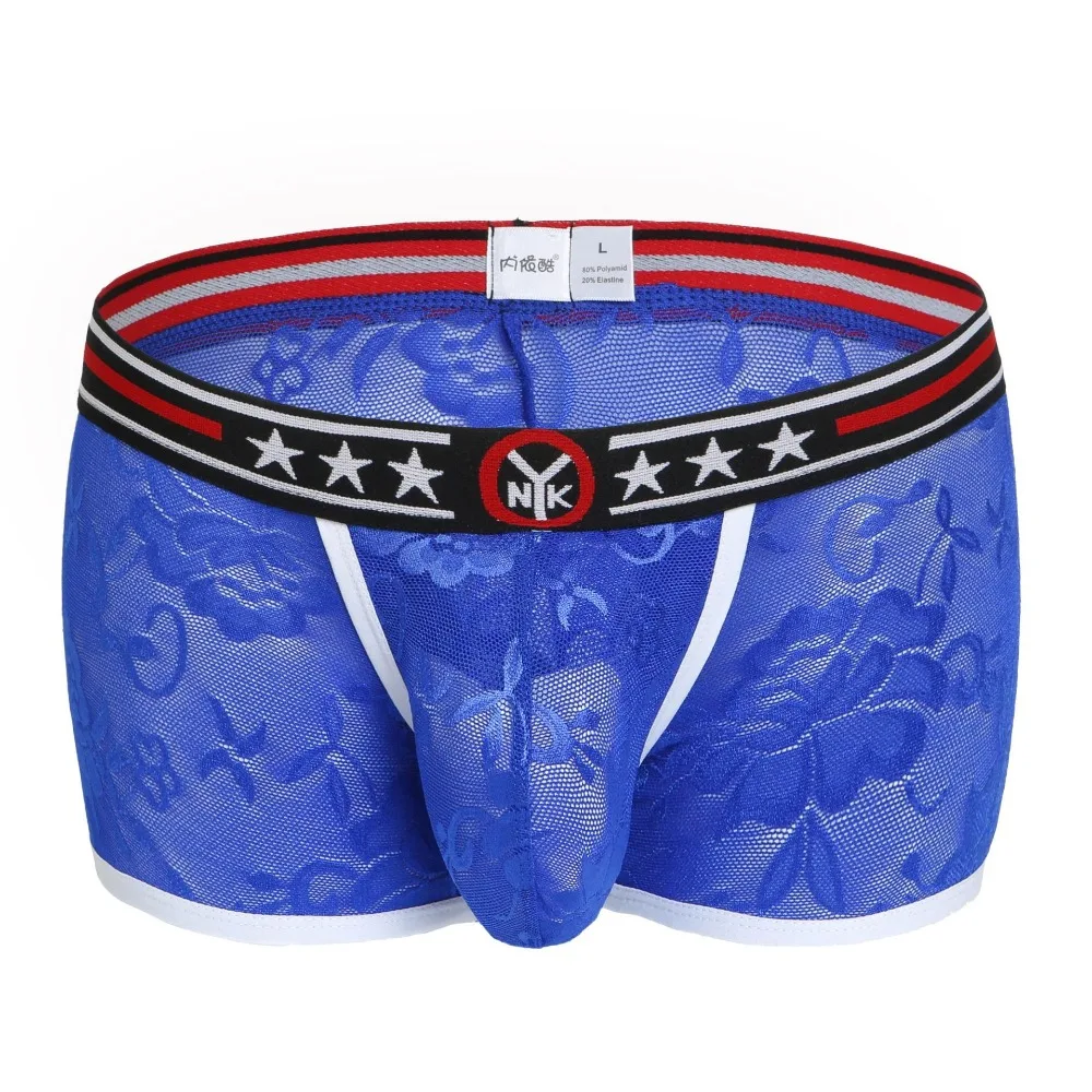 Sexy Gay Underwear Men Semi-transparent Lace Boxers Shorts Man Breathable Low Waist Capsule Underpants Cueca calzoncillo M-XL
Sexy Gay Underwear Men Semi-transparent Lace Boxers Shorts Man Breathable Low Waist Capsule Underpants Cueca calzoncillo M-XL