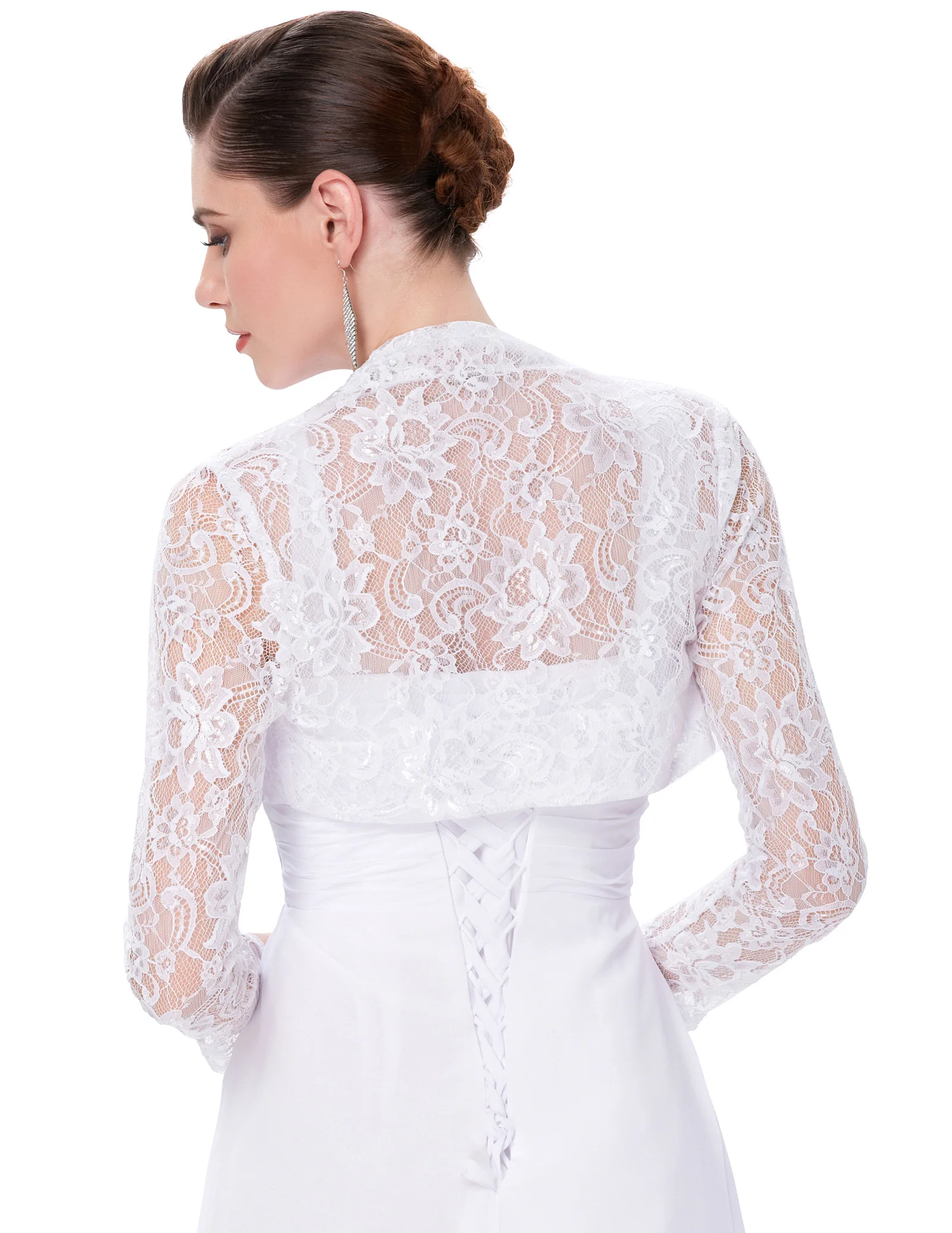 white lace coat Women office Lady formal party wedding Bridesmaid shrugs Long Sleeve Cropped floral elegant Shrug Bolero female
white lace coat Women office Lady formal party wedding Bridesmaid shrugs Long Sleeve Cropped floral elegant Shrug Bolero female