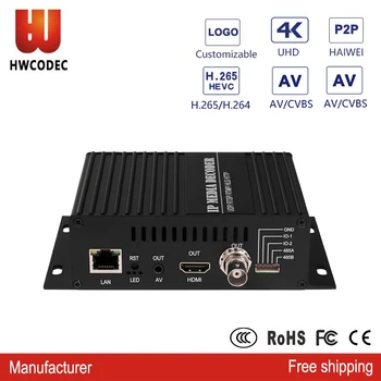 HWCODEC H9120D 4K Video converter H.264 H.265 HEVC Decoder IPTV Video Decoder HDMI Decoder HD HDMI/BNC/CVBS 4K UHD Video Decoder
HWCODEC H9120D 4K Video converter H.264 H.265 HEVC Decoder IPTV Video Decoder HDMI Decoder HD HDMI/BNC/CVBS 4K UHD Video Decoder