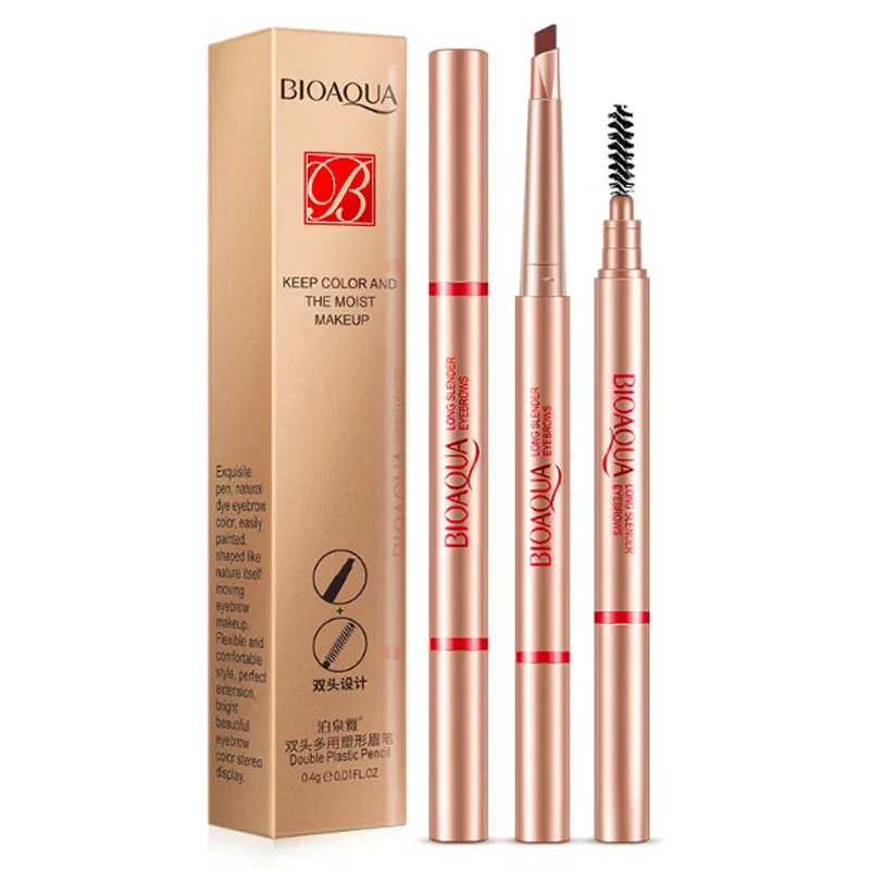 New Makeup Brows Automatic Eyebrow Pencil With Eye Brows Brush Waterproof Long-lasting cosmetics brow eye liner tools
New Makeup Brows Automatic Eyebrow Pencil With Eye Brows Brush Waterproof Long-lasting cosmetics brow eye liner tools