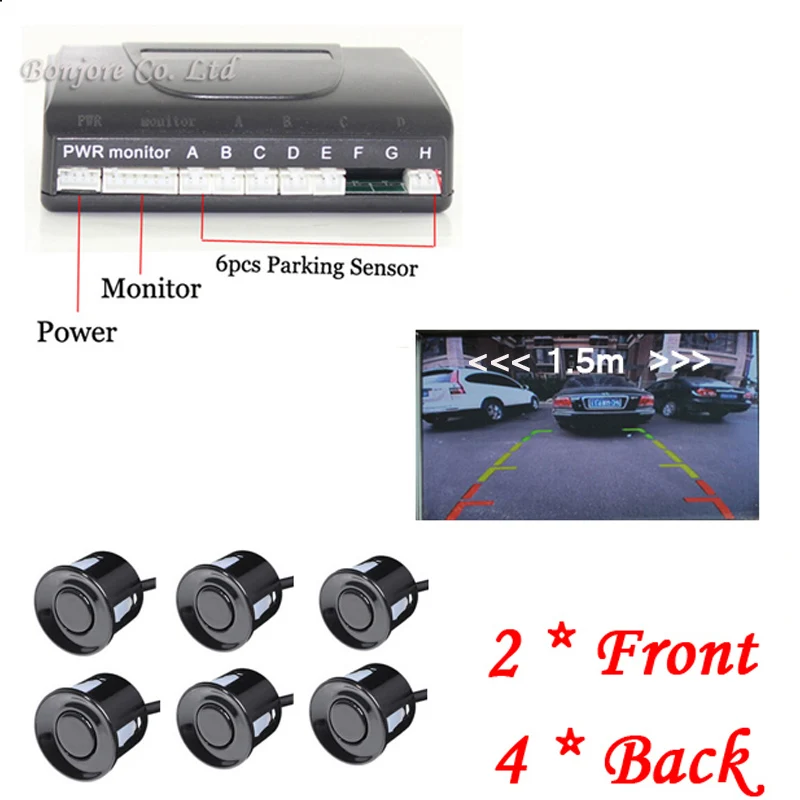 Universal Car detector Auto Parking Sensor Reverse Backup Assistance Radar image System Parktronic with 6 sensors Parking system
Universal Car detector Auto Parking Sensor Reverse Backup Assistance Radar image System Parktronic with 6 sensors Parking system