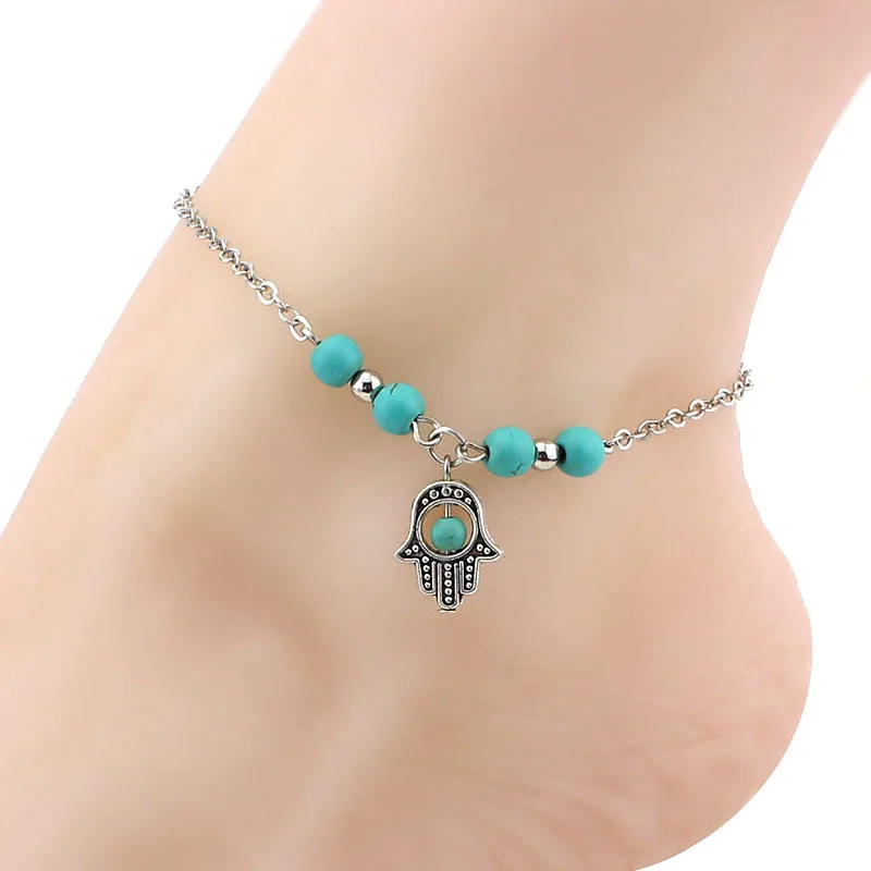 New Arrival Boho Ethnic Beads Anklets Chic Foot Chain Anklet Bracelet Body Jewelry Hand of Fatima Anklets For Women
New Arrival Boho Ethnic Beads Anklets Chic Foot Chain Anklet Bracelet Body Jewelry Hand of Fatima Anklets For Women