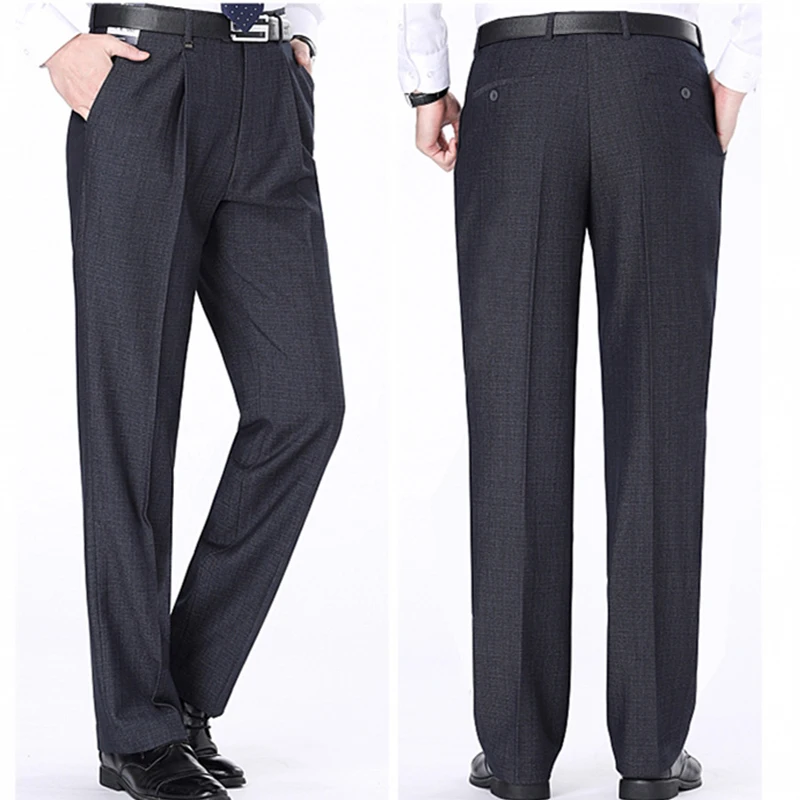 New Autumn Winter Formal Wedding Men Suit Pants For Father Fit Casual Non-ironing Business Straight Dress Trousers
New Autumn Winter Formal Wedding Men Suit Pants For Father Fit Casual Non-ironing Business Straight Dress Trousers