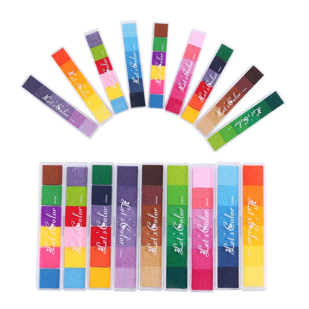 1PC Colorful Non-Toxic Gradient Color Ink Pad Inkpad Rubber Stamp Oil Based Finger Print Pratical DIY Art Accessories for Kids
1PC Colorful Non-Toxic Gradient Color Ink Pad Inkpad Rubber Stamp Oil Based Finger Print Pratical DIY Art Accessories for Kids