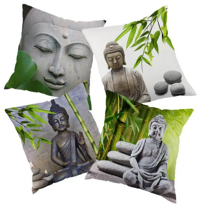 Chinese Style Buddha Pillow Statue Stone Bronze Zen Fone Meditation Bamboo Decoration Linen Cushion For Home Chair Accessories
Chinese Style Buddha Pillow Statue Stone Bronze Zen Fone Meditation Bamboo Decoration Linen Cushion For Home Chair Accessories