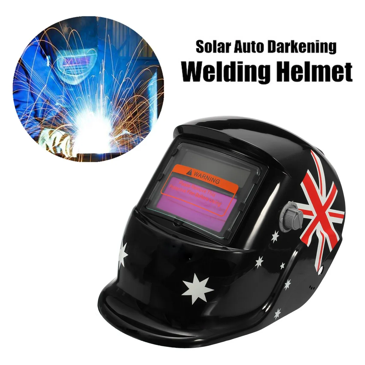 1Pc Solar Energy Auto Darkening Welding Welders Helmet Electrican Tig Grinding Masks Full range UV/IR Protecting Helmet
1Pc Solar Energy Auto Darkening Welding Welders Helmet Electrican Tig Grinding Masks Full range UV/IR Protecting Helmet