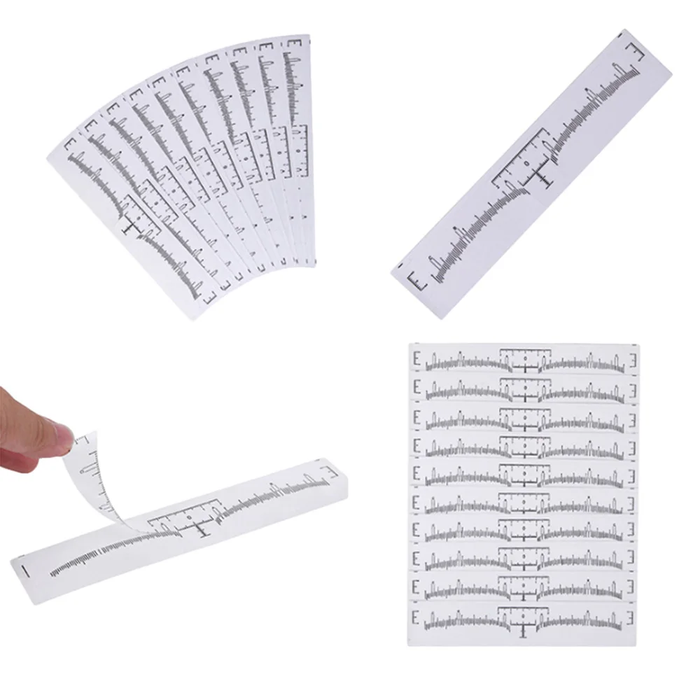 50pcs/lot Eyebrow Ruler Makeup Brow Measure Tool Eyebrow Guide Ruler Makeup Tools Tattoo Measurement Rulers Sticker
50pcs/lot Eyebrow Ruler Makeup Brow Measure Tool Eyebrow Guide Ruler Makeup Tools Tattoo Measurement Rulers Sticker