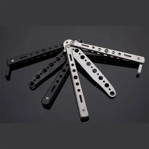 Fixmee Hot Useful Metal Practice Butterfly Balisong Trainer Training Knife Dull Tool
Fixmee Hot Useful Metal Practice Butterfly Balisong Trainer Training Knife Dull Tool