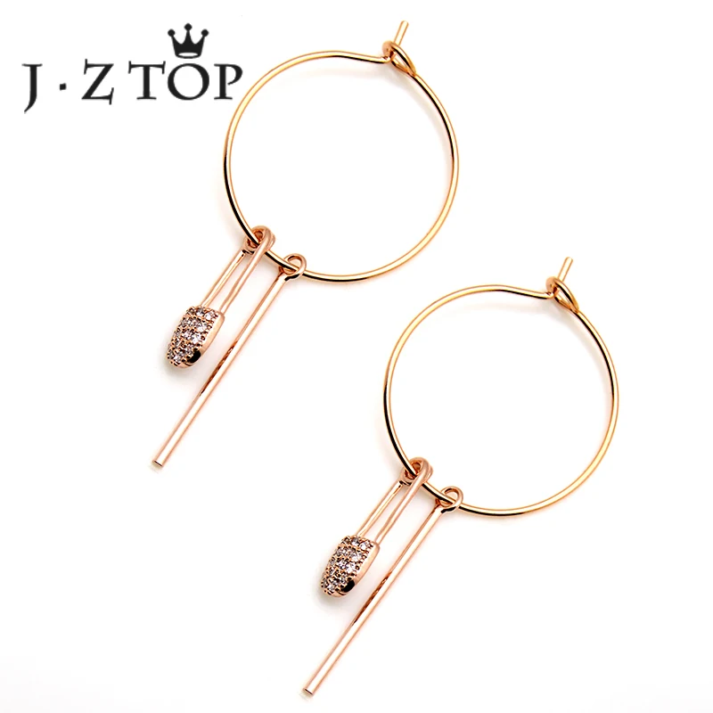 JZTOP Luxury Zircon Lock Hoop Earrings Woman Charm Rose Gold Color Small Round Earring Female Crystal Party Jewelry Oorbellen
JZTOP Luxury Zircon Lock Hoop Earrings Woman Charm Rose Gold Color Small Round Earring Female Crystal Party Jewelry Oorbellen