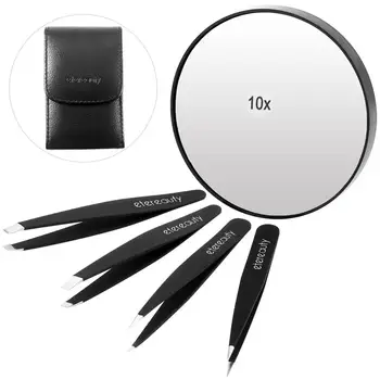 ETEREAUTY 5PCS Eyebrow Tweezers Set Slant Tweezers Professional Precision Tweezers with Magnifying Mirror
ETEREAUTY 5PCS Eyebrow Tweezers Set Slant Tweezers Professional Precision Tweezers with Magnifying Mirror
