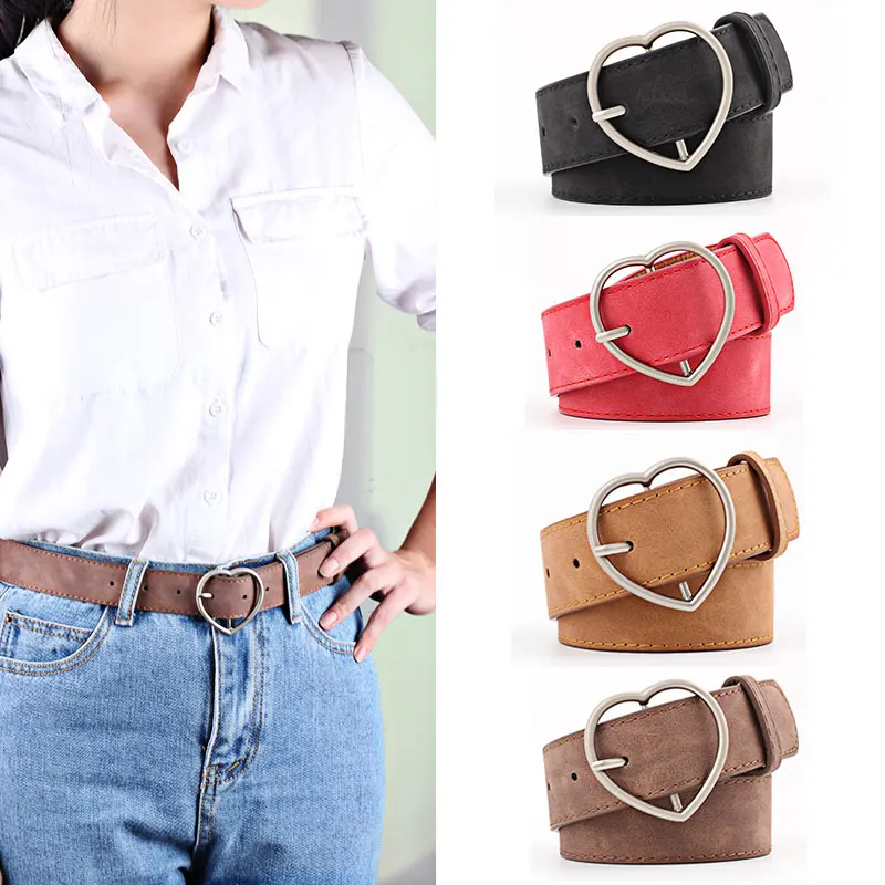 Seabigtoo Heart buckle cute belts female casual metal pin buckle jeans belts for women pant waist strap
Seabigtoo Heart buckle cute belts female casual metal pin buckle jeans belts for women pant waist strap