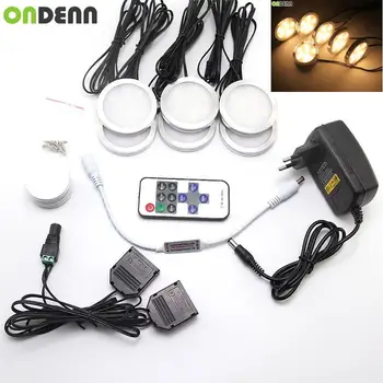 Under Cabinet LED Lights 6 Lamps Set with Wireless RF Remote Control for Kitchen Closet Counter Shelf Accent Decoration Lighting
Under Cabinet LED Lights 6 Lamps Set with Wireless RF Remote Control for Kitchen Closet Counter Shelf Accent Decoration Lighting