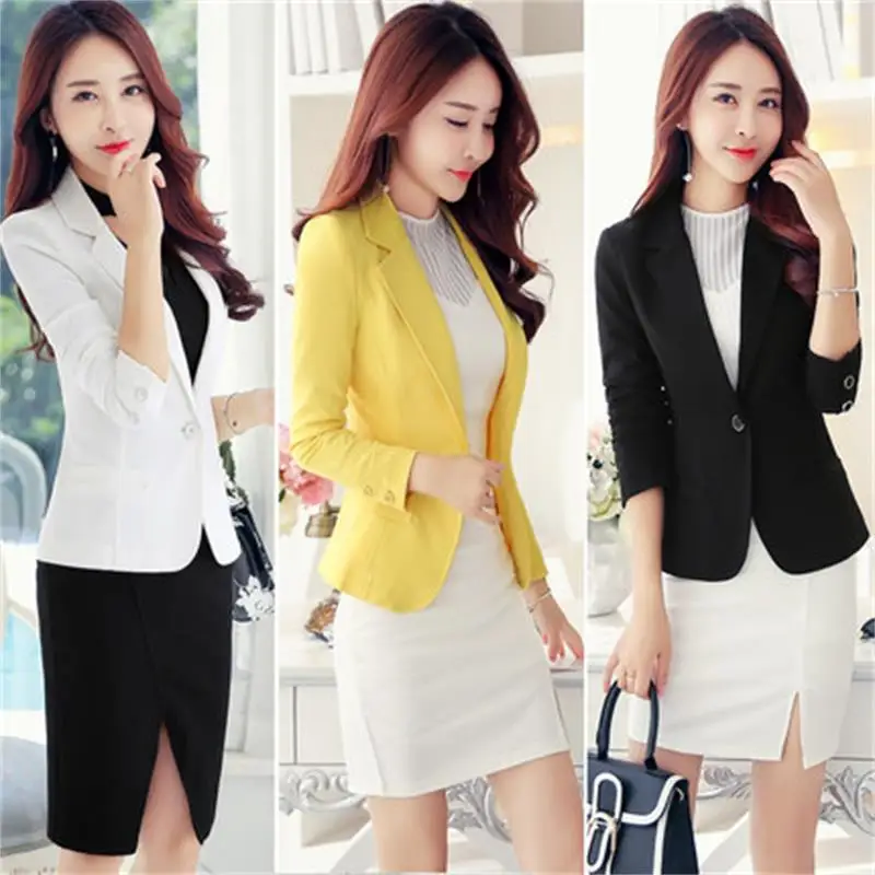 2018 spring and autumn new short paragraph small suit female jacket Slim professional long sleeve small suit large size
2018 spring and autumn new short paragraph small suit female jacket Slim professional long sleeve small suit large size