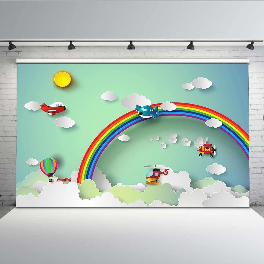Mehofoto Rainbow Backdrop for Photography Cartoon Background White Cloud for Booth Studio Custom MW-232
Mehofoto Rainbow Backdrop for Photography Cartoon Background White Cloud for Booth Studio Custom MW-232