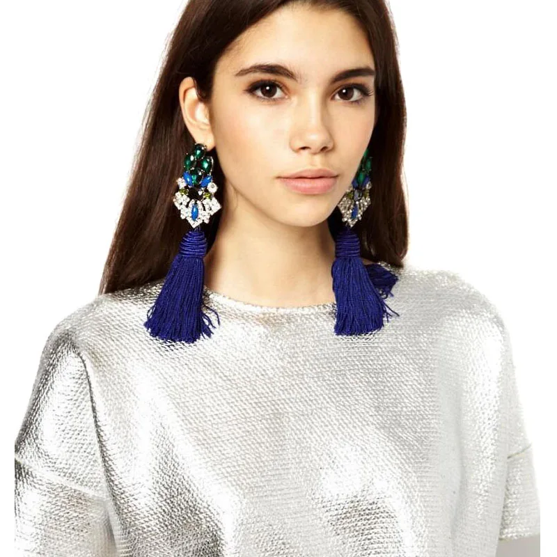 2017 New Fringed Statement Earrings Wedding Tassel Multicolored Hot Fashion Drop Dangle Earrings Jewelry Women Wholesale Price
2017 New Fringed Statement Earrings Wedding Tassel Multicolored Hot Fashion Drop Dangle Earrings Jewelry Women Wholesale Price