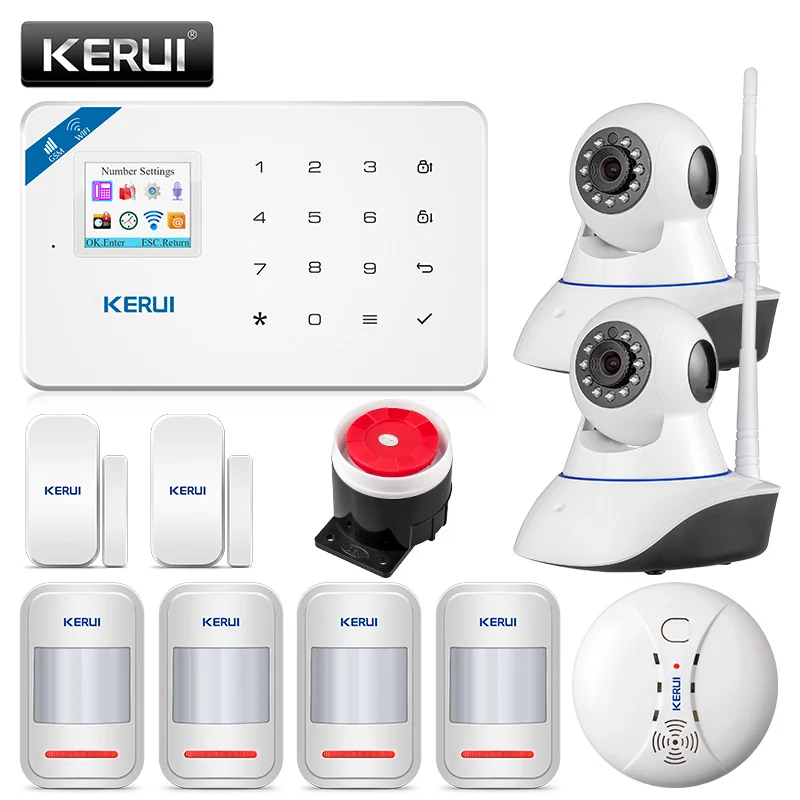 KERUI W18 Security Alarme System Wireless IOS/Android APP Control Wifi GSM Home Burglar Alarm Russian/English/Spanish/French
KERUI W18 Security Alarme System Wireless IOS/Android APP Control Wifi GSM Home Burglar Alarm Russian/English/Spanish/French