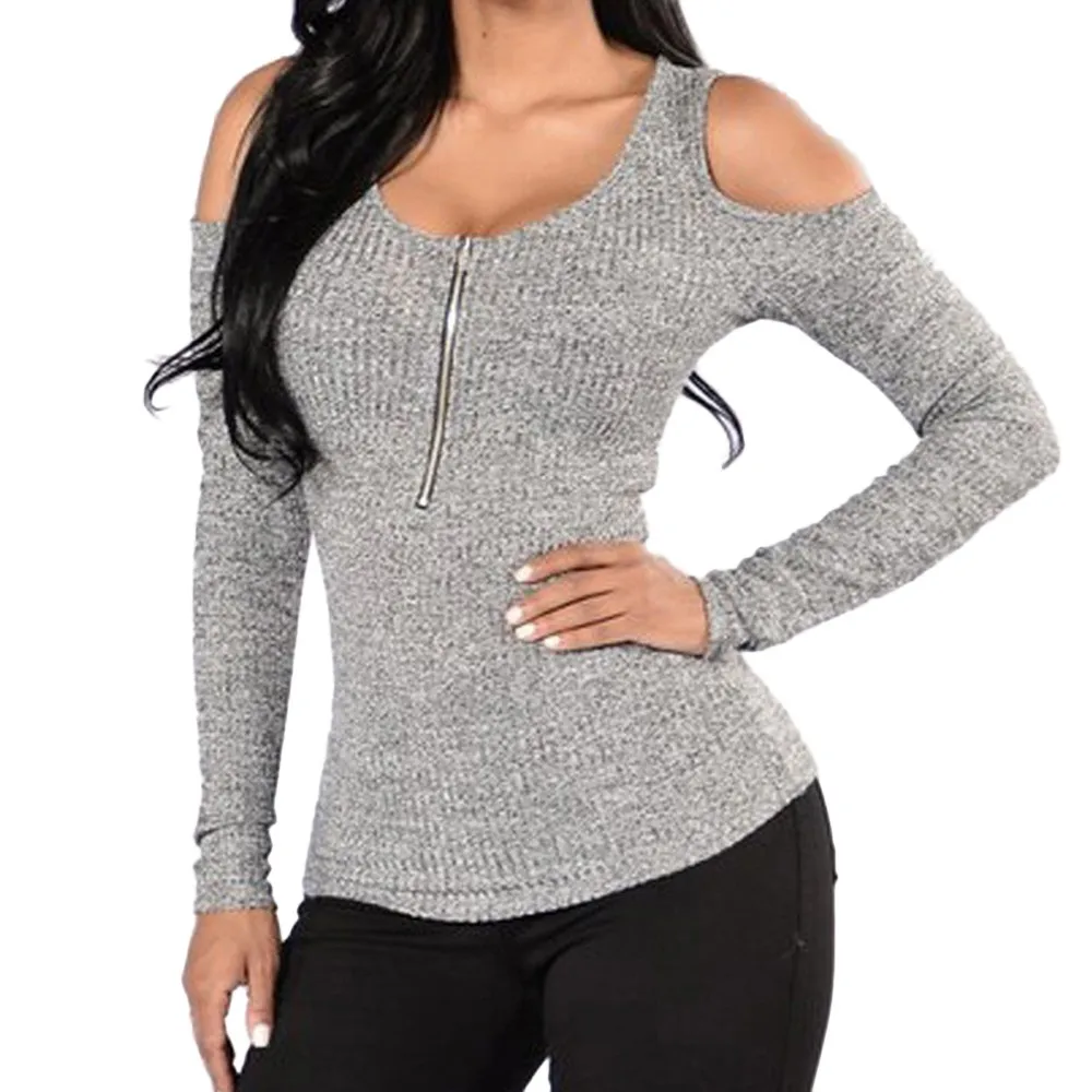 Womens Tops and Blouses 2018 Harajuku Streetwear Cold Shoulder Long Sleeve Blouse Tunic Zipper Ladies Top Woman Clothes
Womens Tops and Blouses 2018 Harajuku Streetwear Cold Shoulder Long Sleeve Blouse Tunic Zipper Ladies Top Woman Clothes