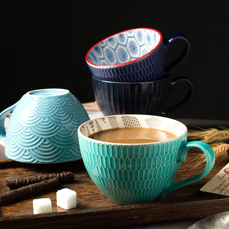 2019 New Trend Northern Europe Originality Ceramics Style Marc Cup Capacity Relief Wind Coffee Cup Breakfast travel Mug
2019 New Trend Northern Europe Originality Ceramics Style Marc Cup Capacity Relief Wind Coffee Cup Breakfast travel Mug