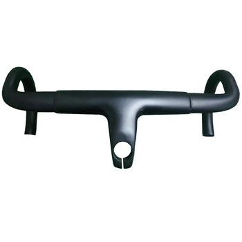 Full carbon Road bike bicycle handlebars integral carbon handlebar 400/420/440mm with 28.6mm stem super light 300g
Full carbon Road bike bicycle handlebars integral carbon handlebar 400/420/440mm with 28.6mm stem super light 300g