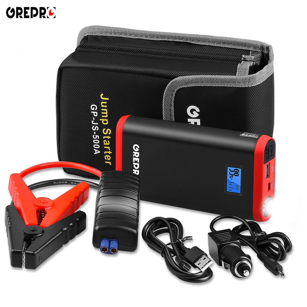 9000mAh 500A Car Jump Starter 12V Multi-function Vehicle Emergency Battery Booster Car Starter Power Bank Auto External Battery
9000mAh 500A Car Jump Starter 12V Multi-function Vehicle Emergency Battery Booster Car Starter Power Bank Auto External Battery