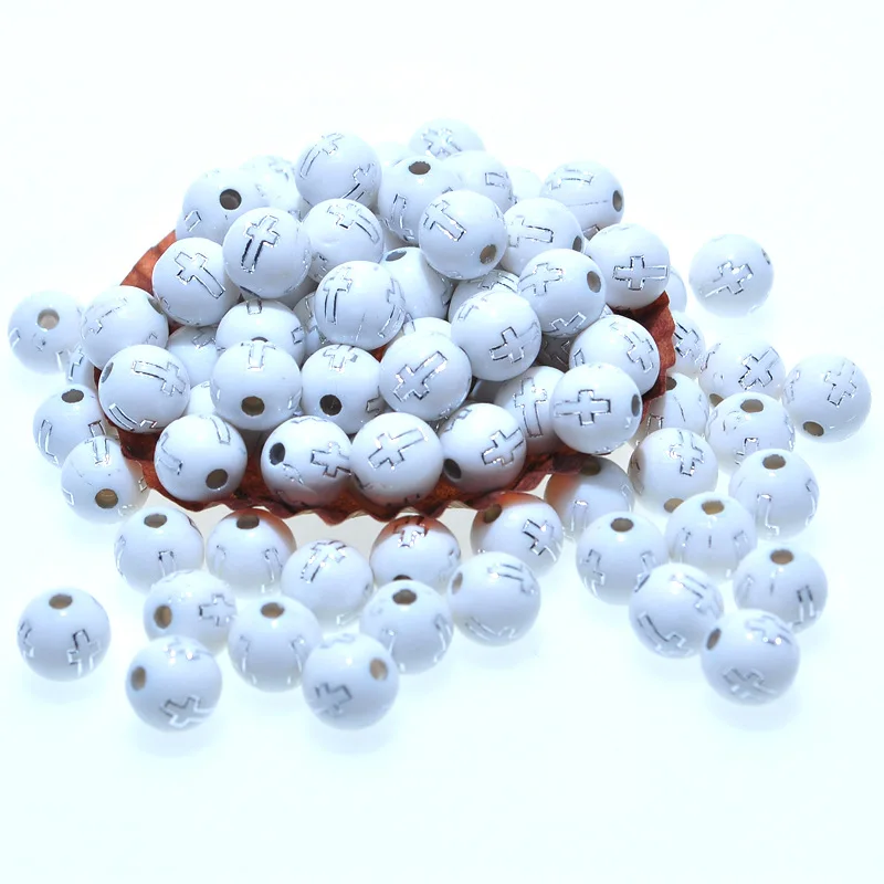 New Arrival 1800pcs/Lot 8mm Loose Round White Acrylic Beads Silver Color Cross Printing Plastic DIY Jewelry Bracelet Making
New Arrival 1800pcs/Lot 8mm Loose Round White Acrylic Beads Silver Color Cross Printing Plastic DIY Jewelry Bracelet Making