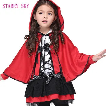 Girls Little Red Ridding Hood Halloween Dress Christmas Cosplay Carnival Show Costumes Party Devil Cloak Uniform Sets For Child
Girls Little Red Ridding Hood Halloween Dress Christmas Cosplay Carnival Show Costumes Party Devil Cloak Uniform Sets For Child