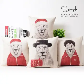 British Simple Retro Mr. Lion cushion, Art Cartoon pillow cushion , Linen pillowcase,sofa cushions home decorative Pillows
British Simple Retro Mr. Lion cushion, Art Cartoon pillow cushion , Linen pillowcase,sofa cushions home decorative Pillows