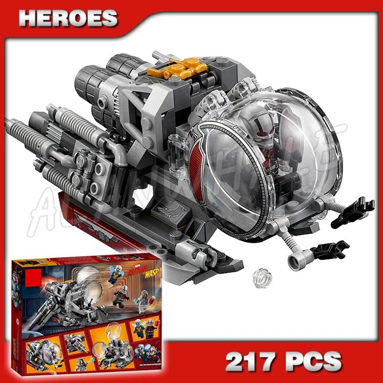 217pcs Super Heroes Ant-Man Quantum Realm Explorers Wasp Ghost Vehicle 11022 Model Building Block Toy Brick Compatible with Lego
217pcs Super Heroes Ant-Man Quantum Realm Explorers Wasp Ghost Vehicle 11022 Model Building Block Toy Brick Compatible with Lego