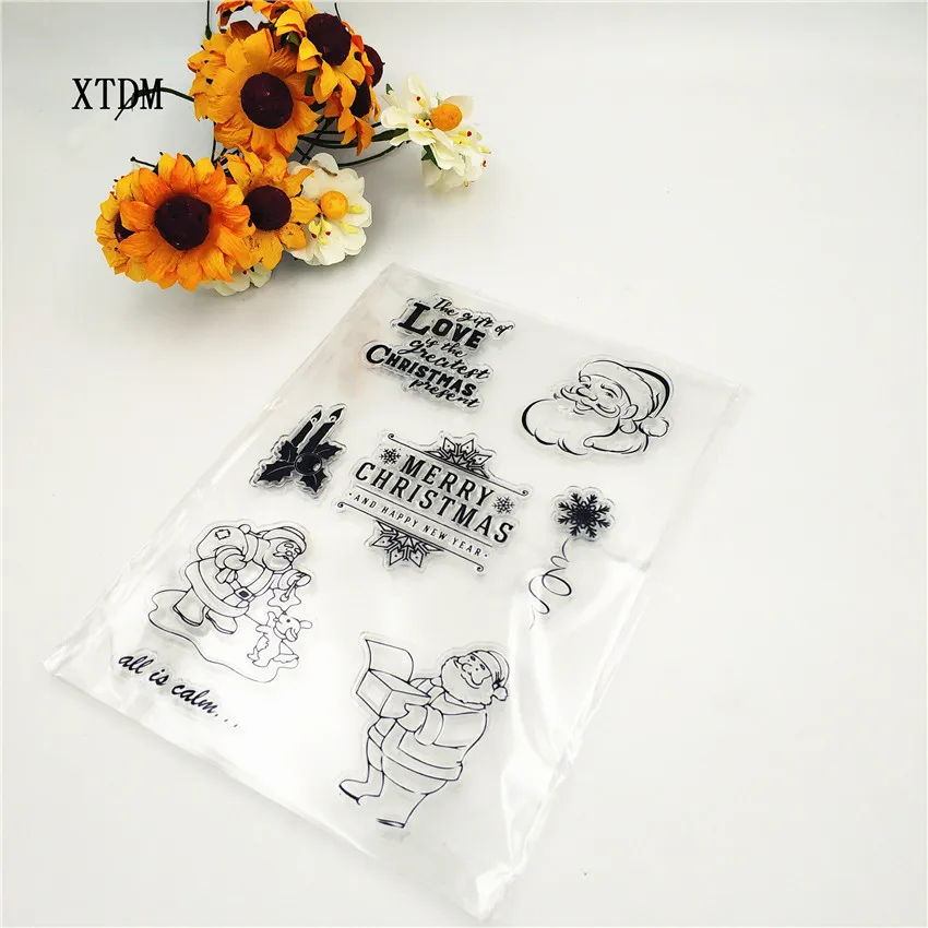 Hot sale Merry Christmas Transparent Clear Stamps / Silicone Seals Roller Stamp for DIY scrapbooking photo album/Card Making
Hot sale Merry Christmas Transparent Clear Stamps / Silicone Seals Roller Stamp for DIY scrapbooking photo album/Card Making