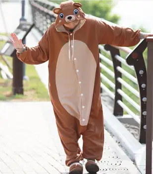 New Adult Animal brown bear Cosplay Pajamas Onesie Sleepwear Costume
New Adult Animal brown bear Cosplay Pajamas Onesie Sleepwear Costume